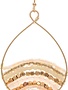 Natural Beaded Teardrop Earring