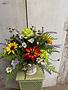 Custom Sunburst Wildflower Arrangement