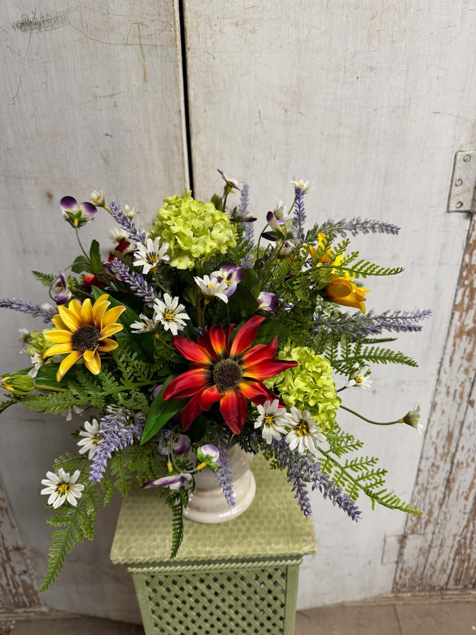 Custom Sunburst Wildflower Arrangement