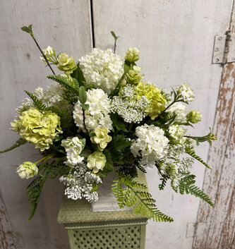 Custom Two Tone Snowball Arrangement