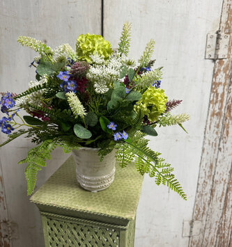 Custom Forget Me Not Wildflower Arrangement