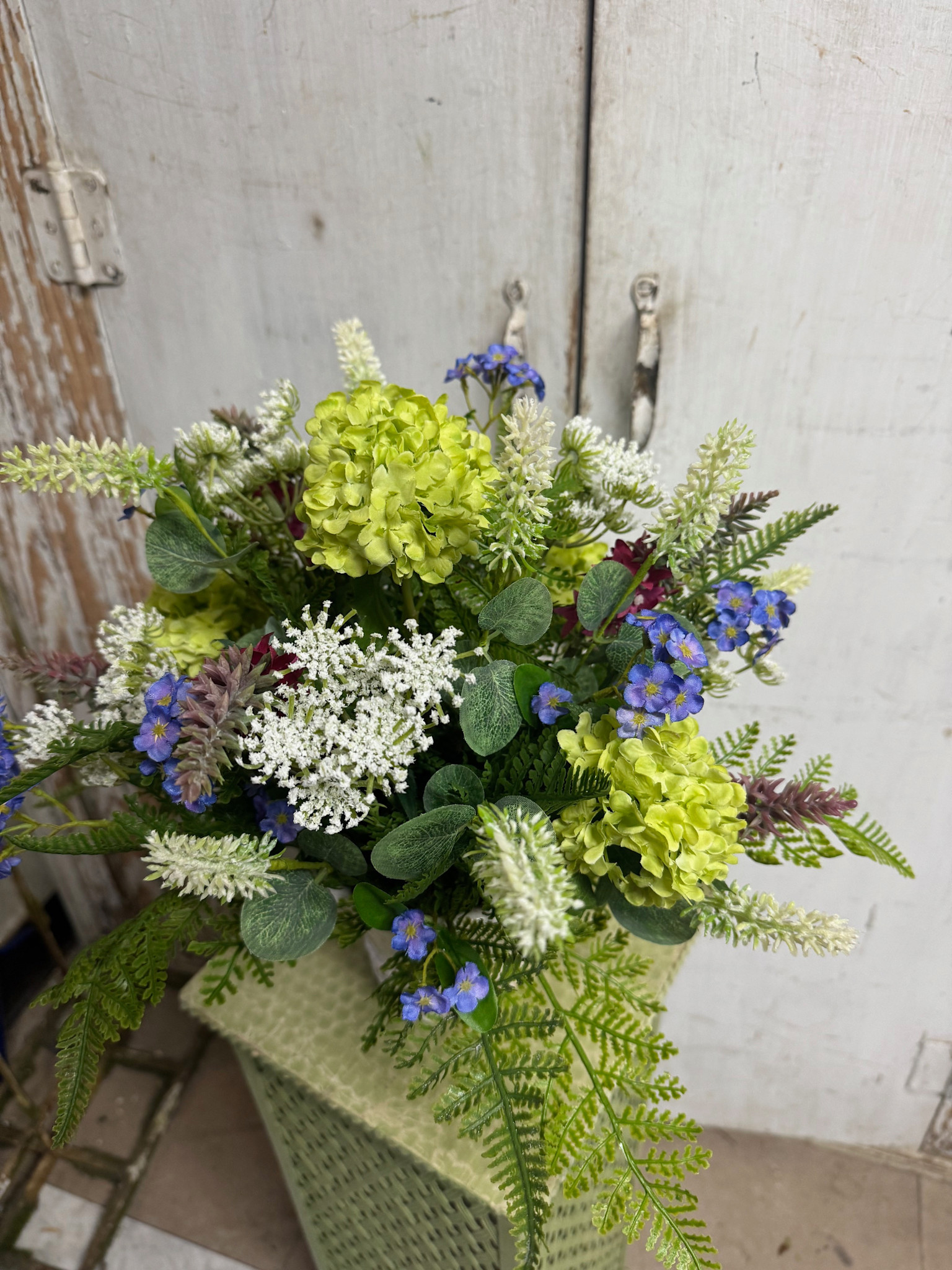 Custom Forget Me Not Wildflower Arrangement