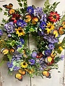Custom Butterfly Garden Wreath