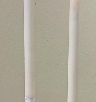Set of 2 Battery Operated 12" Taper Candles Ivory