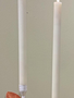Set of 2 Battery Operated 12" Taper Candles Ivory