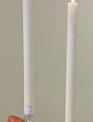 Set of 2 Battery Operated 12" Taper Candles Ivory