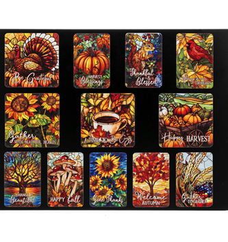 Vibrant Fall Magnets (12-Styles)