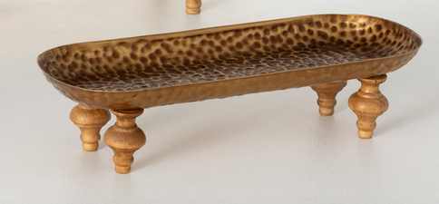 Rectangular Golden Tray