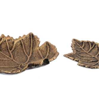 Golden Leaf Dish (2-Sizes) Golden Leaf Dish (2-Sizes)