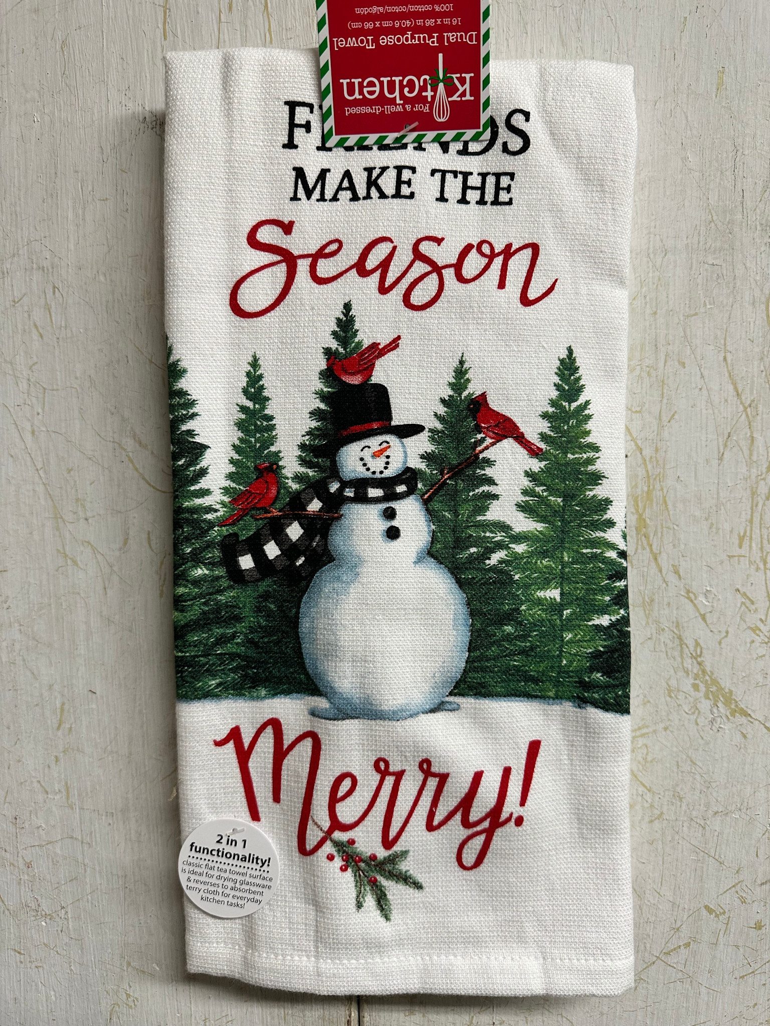 Friends Make the Season Kitchen Towel