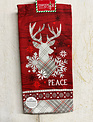 Red Peace Deer Kitchen Towel