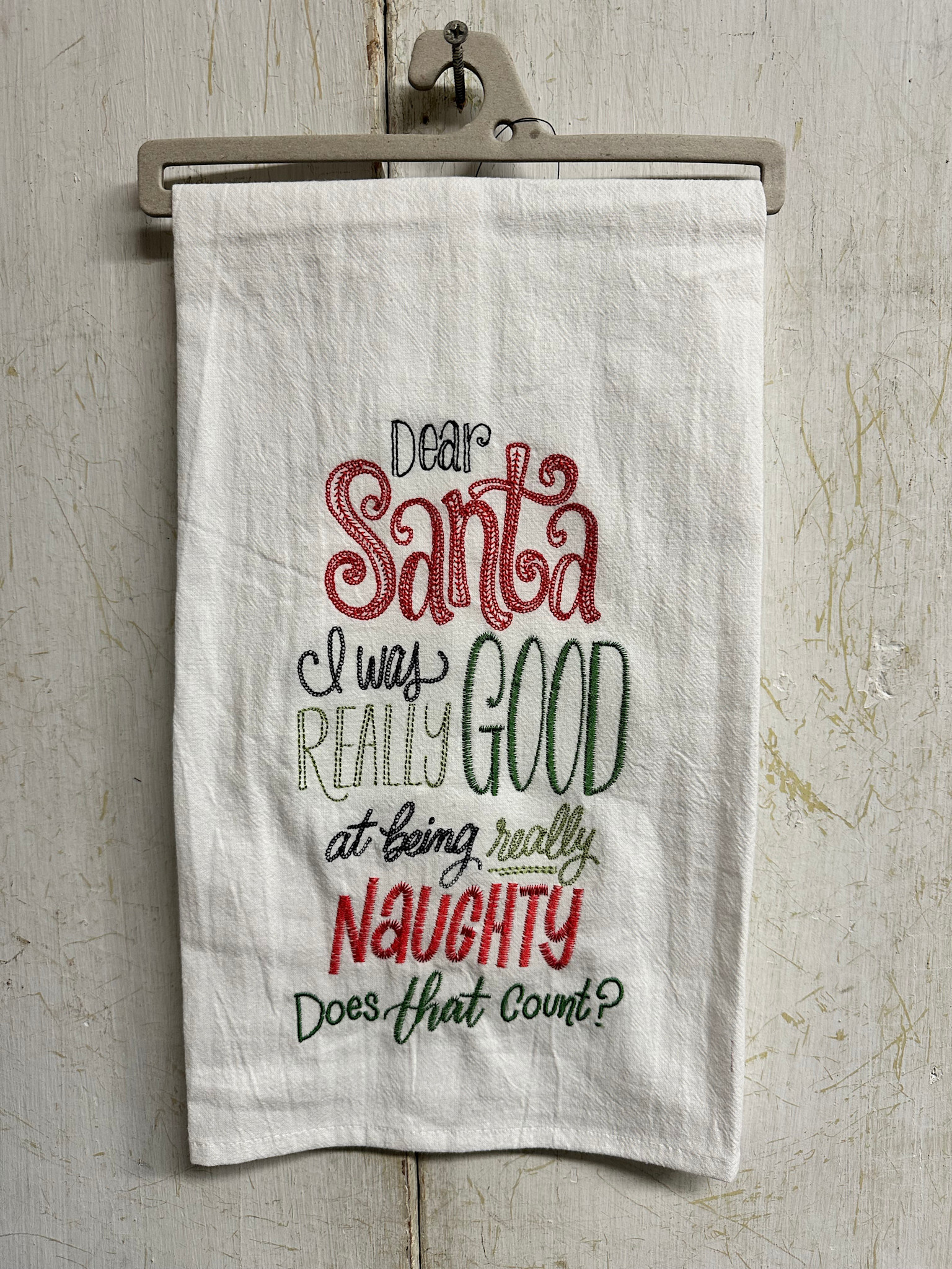 Santa Good Flour Sack Towel