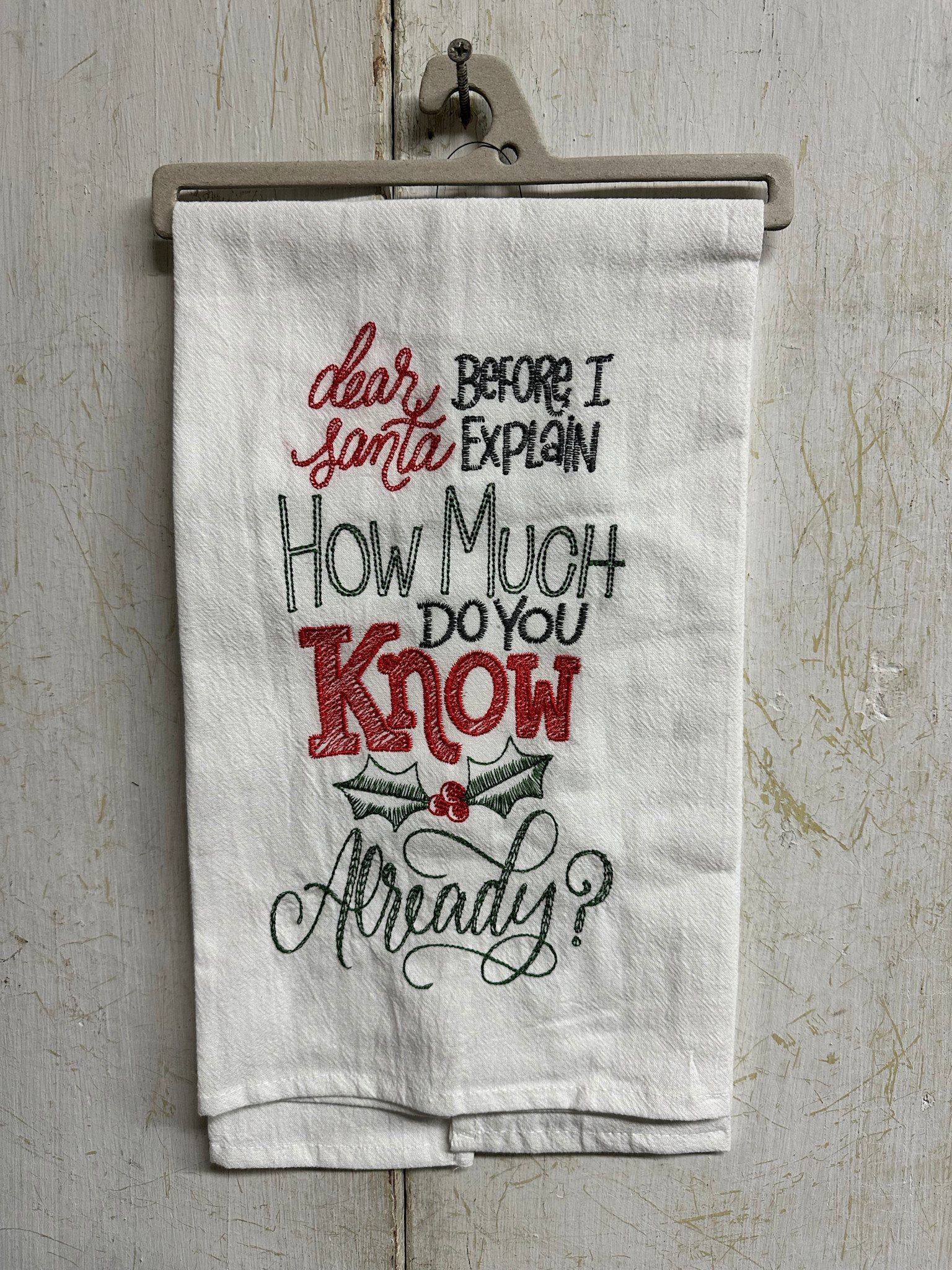 Dear Santa Flour Sack Towel