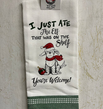 Ate the Elf Tea Towel
