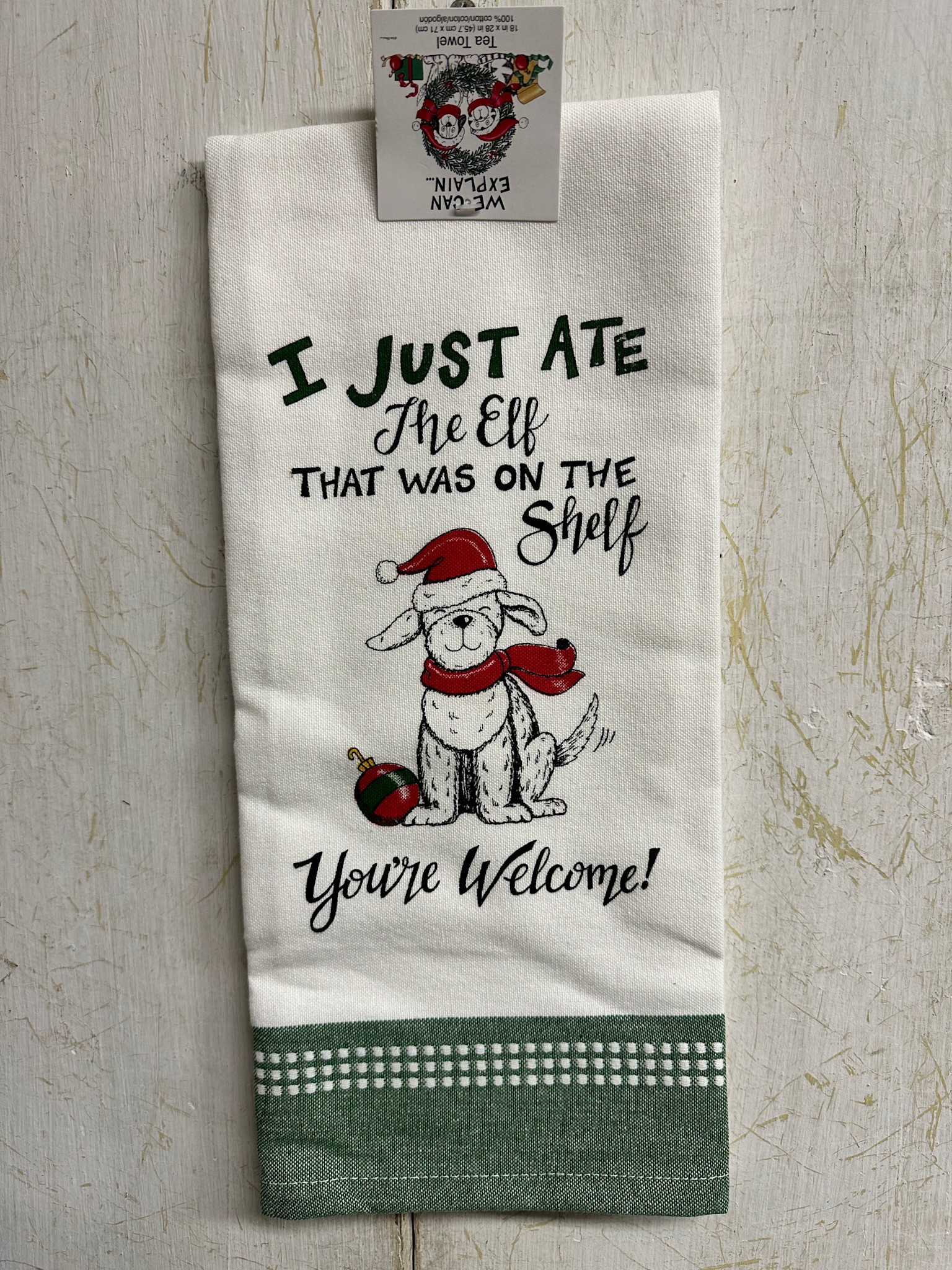 Ate the Elf Tea Towel