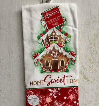 Gingerbread Sweet Home Kitchen Towel