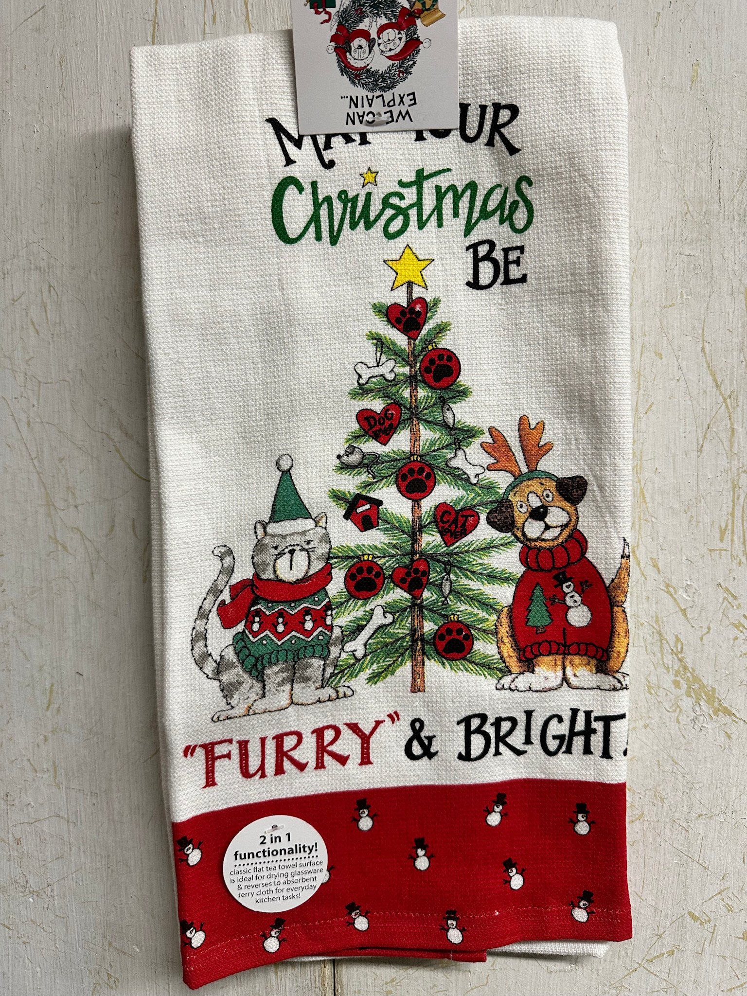 Furry & Bright Kitchen Towel
