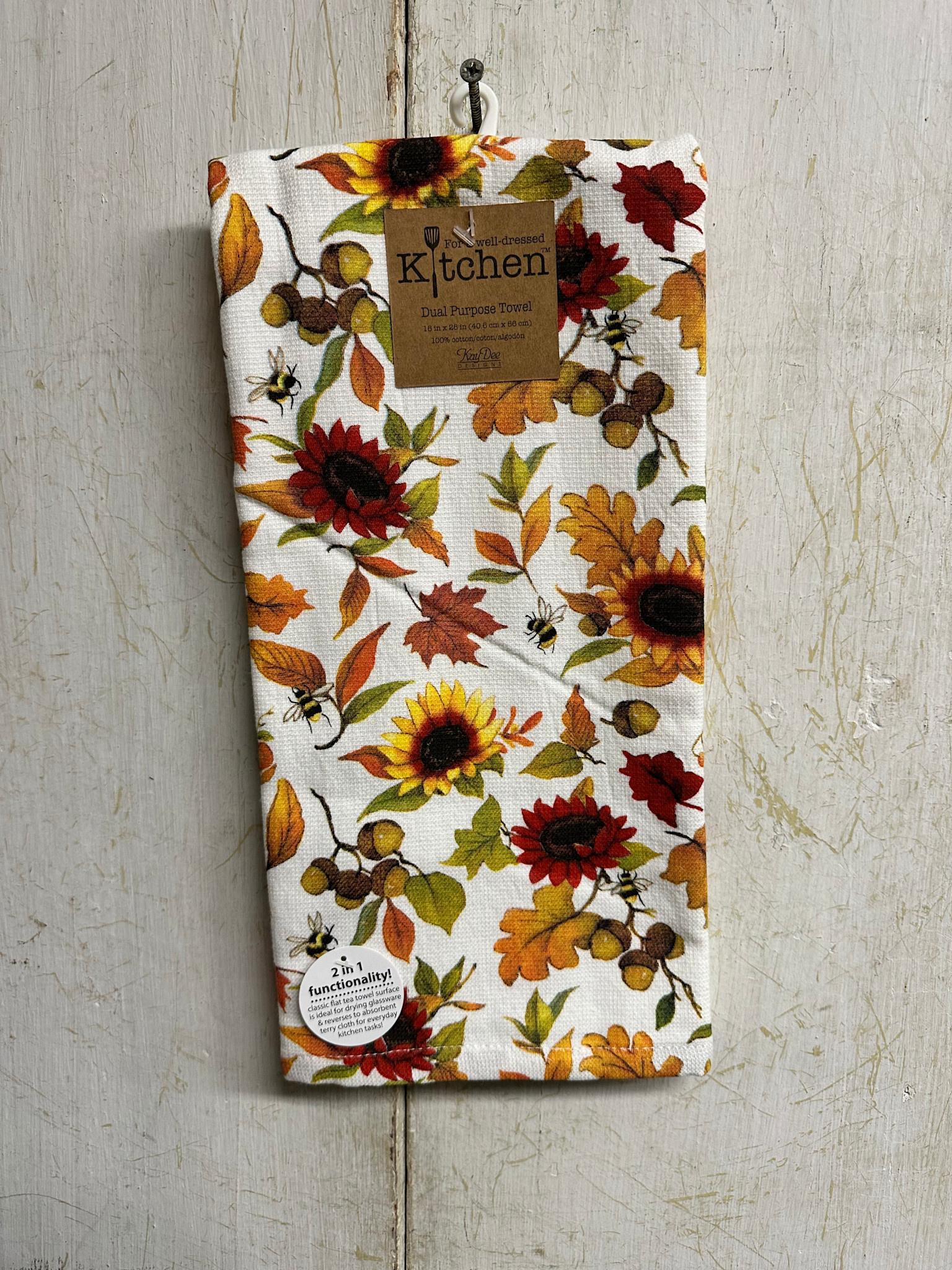 Harvest Sunflower Toss Kitchen Towel