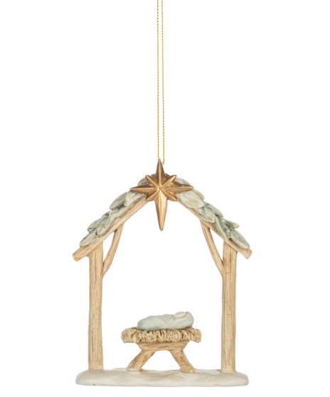 Baby Jesus in Manger Ornament