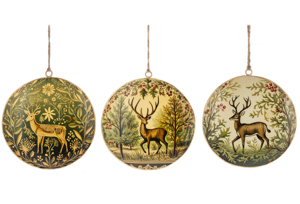 Classic Disk Buck Ornament