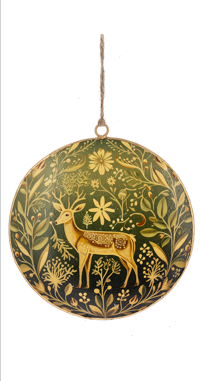 Classic Disk Buck Ornament
