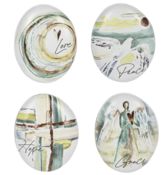 Inspirational Art Rocks (4-Styles)