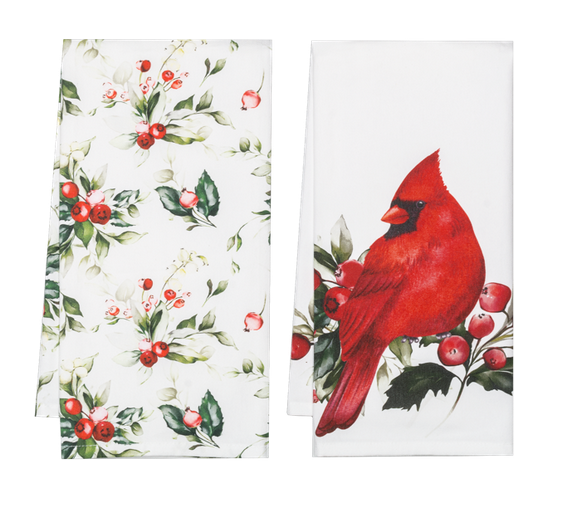 Set of 2 Cardinal Botanical Tea Towel