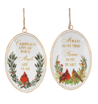 Memory Cardinal Ornament (2-Styles)