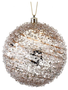 Golden Swirl Iced Ball Ornament