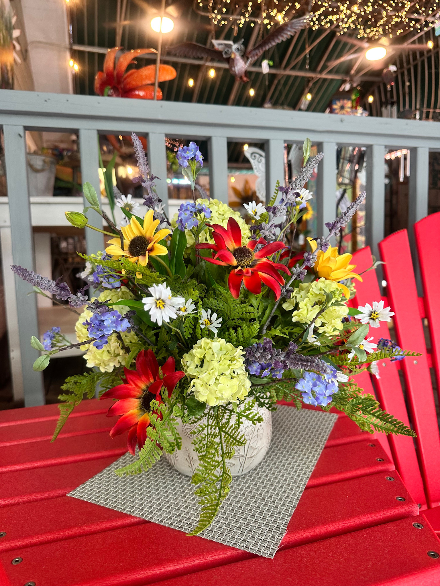Custom Made Summer's Bloom Garden Arrangement