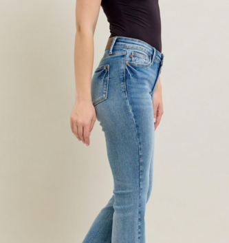 Judy Blue Vintage Wash Hem Kick Flare Jeans By: Judy Blue