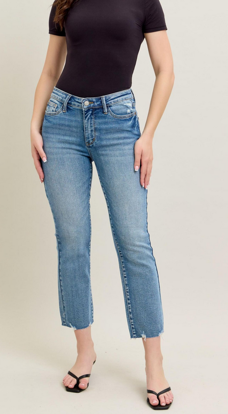 Judy Blue Vintage Wash Hem Kick Flare Jeans By: Judy Blue