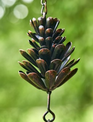 72" Antique Bronze Pinecone Rain Chain