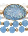 Glass Beaded Stretch Bracelet
