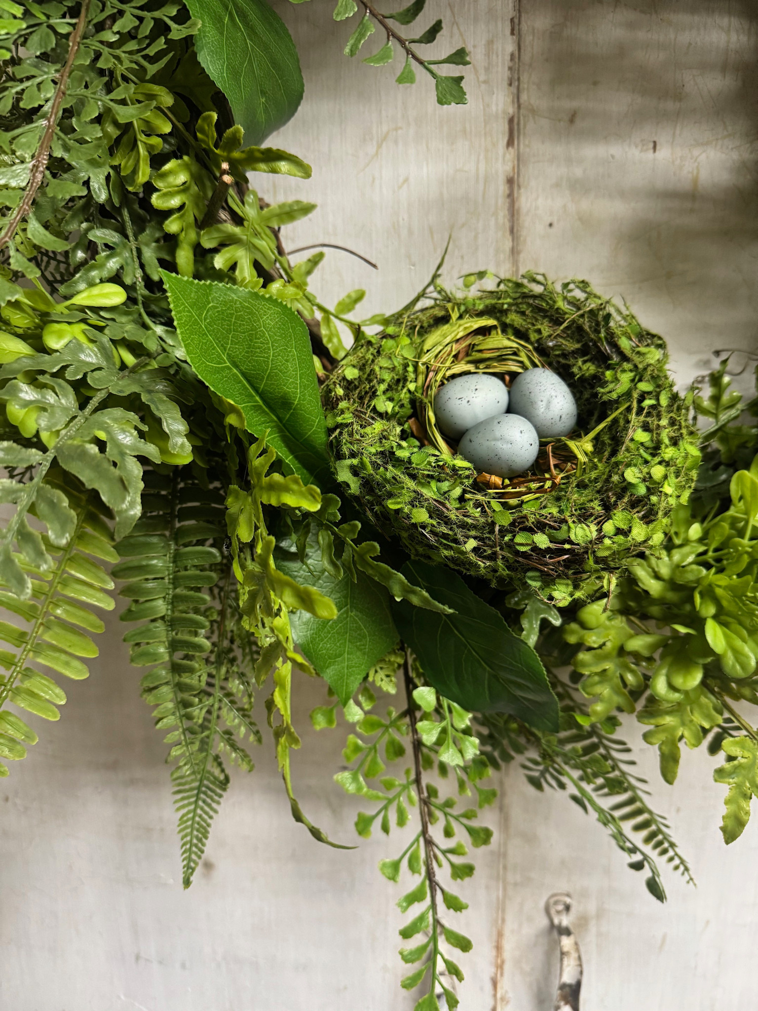 Custom Fern & Nest Wreath