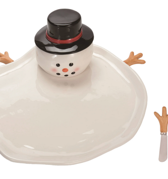 Melting Snowman Serving Tray