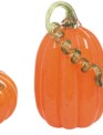 Set of 3 Handspun Glass Pumpkins