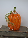 Set of 3 Handspun Glass Pumpkins
