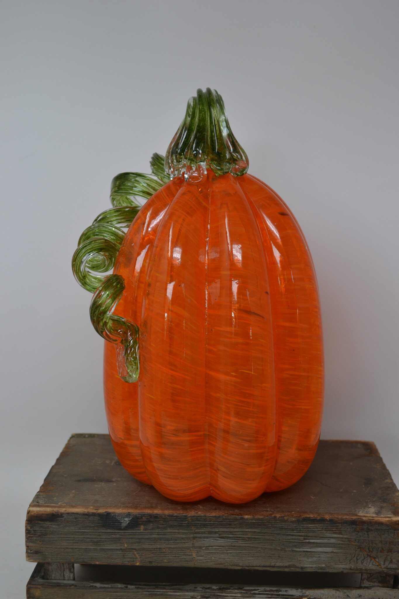 Set of 3 Handspun Glass Pumpkins