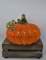 Set of 3 Handspun Glass Pumpkins