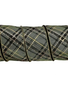 2.5'' X 10 YD Olive Gentlemans Plaid Ribbon