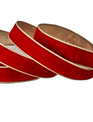 1.5'' x 10 YD Red & Gold Velvet Ribbon