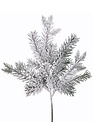 Flocked Snow Pine Spray