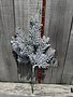Flocked Snow Pine Spray