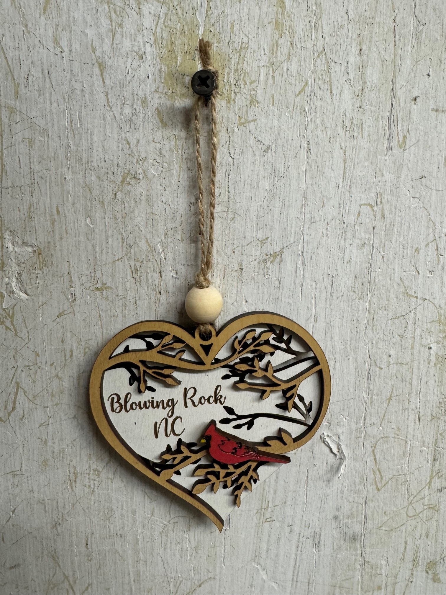 Wooden Blowing Rock Ornament (3-Styles)