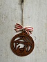 Wooden Isaiah A Child Is Born Manger Ornament