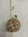 Clear Glass Gold Swirl Ornament Clear Glass Gold Swirl Ornament