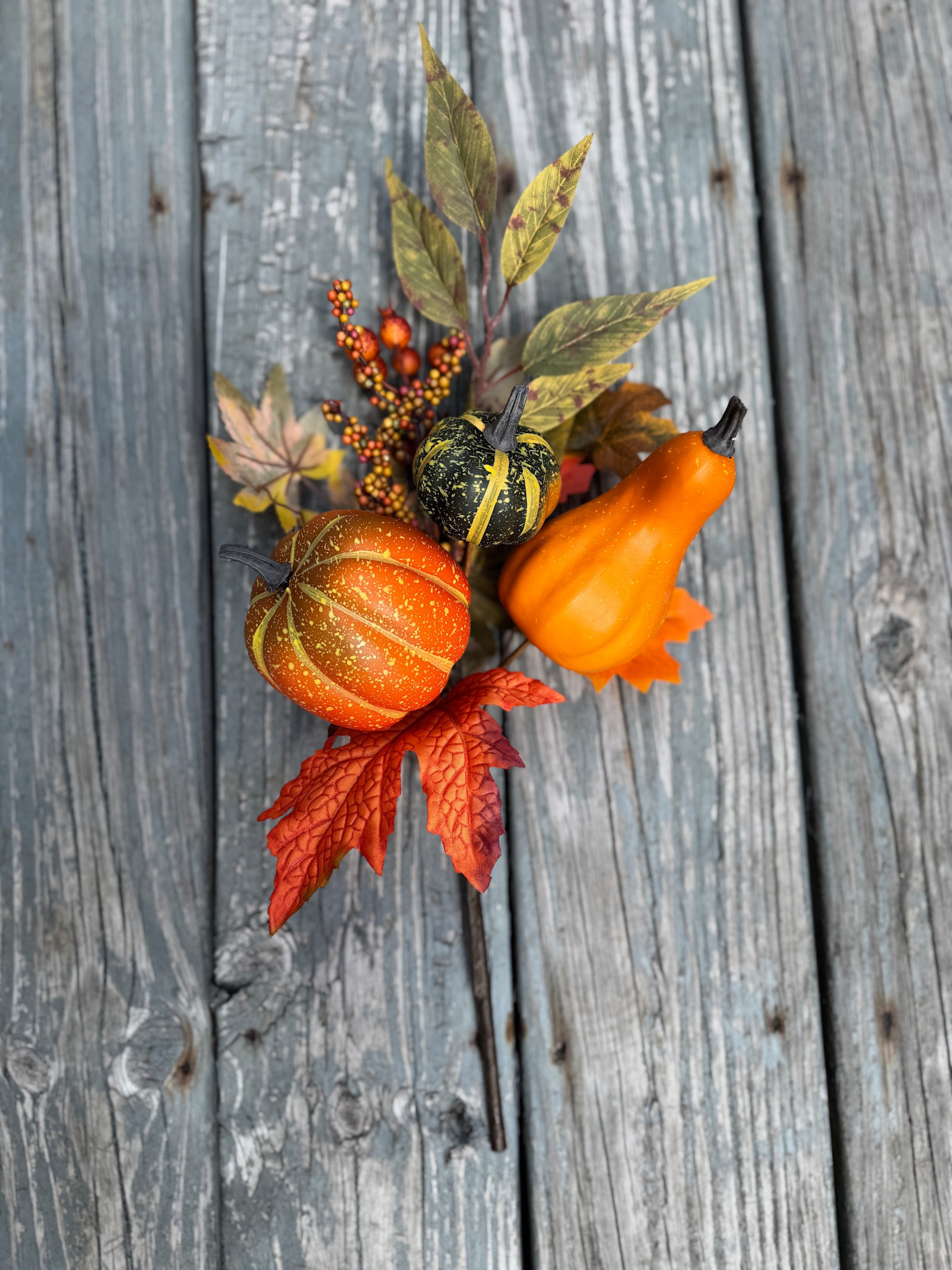 18" Autumn Gourd Berry Pick (2-Styles)