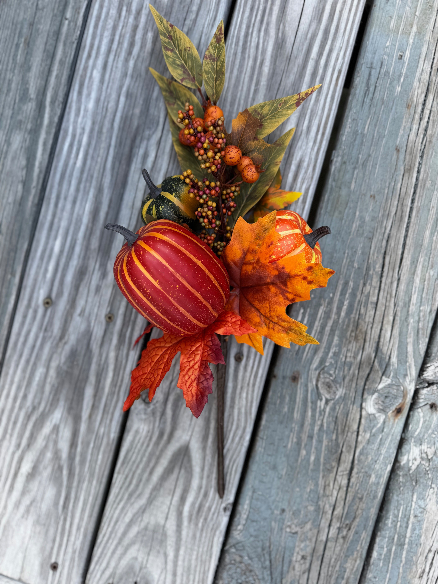 18" Autumn Gourd Berry Pick (2-Styles)