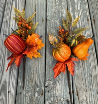 18" Autumn Gourd Berry Pick (2-Styles) 18" Autumn Gourd Berry Pick (2-Styles)
